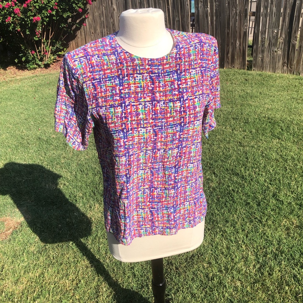 Vintage 100% silk blouse